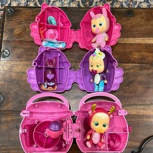 Crybaby doll set of three